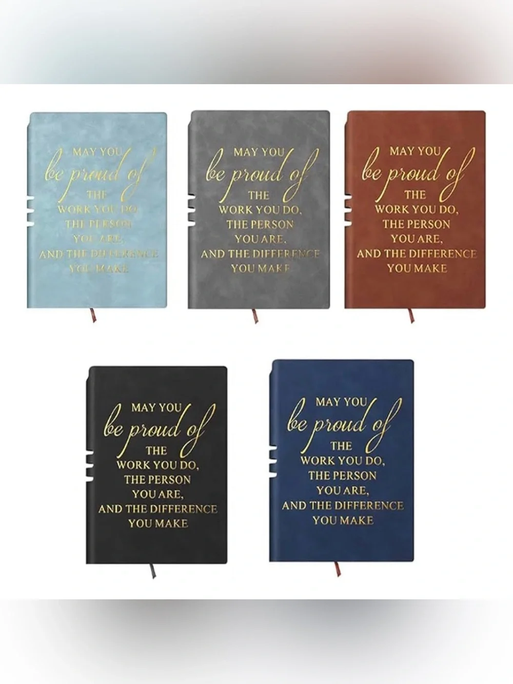 Leather Journal/Notebook with Matching Gold Pen